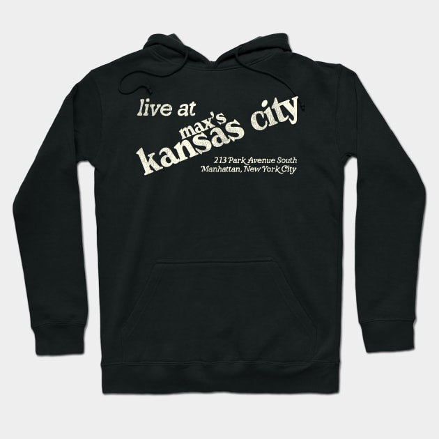 Vintage Max's Kansas City Defunct New York City 70s Nightclub Hoodie by darklordpug